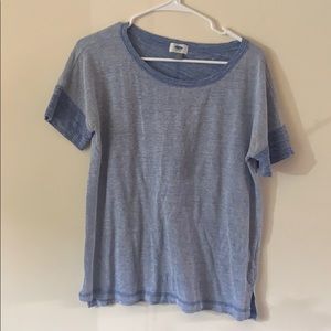 Blue heathered tee